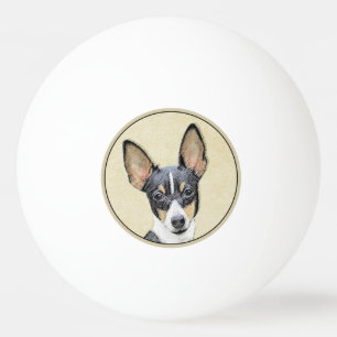 Balle De Ping Pong Toy Fox Terrier Peinture - Cute Original Chien Art