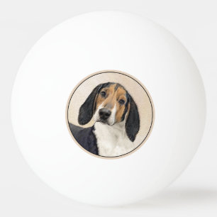 Balle De Ping Pong Treeing Walker Coonhound Peinture - Art original
