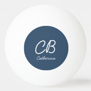Balle De Ping Pong Trend Couleur Grave Nom Bleu Ping Pong Ball
