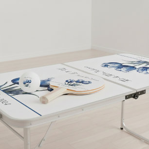 Balle De Ping Pong Tulipes dans Delft Blue personnalisable