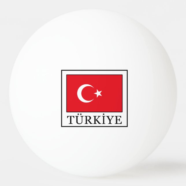 Balle De Ping Pong Türkiye (Devant)