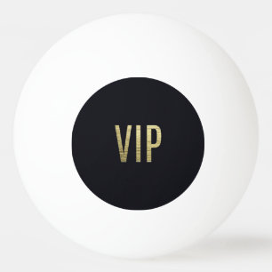 Balle De Ping Pong Typographie élégante de l'aluminium "VIP" de