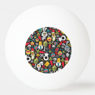 Balle De Ping Pong Ugly Christmas and Happy New Year