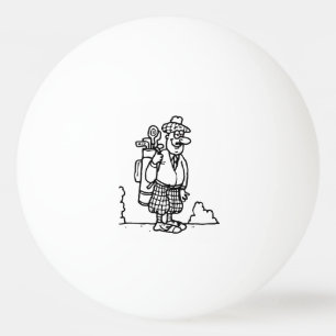 Balle De Ping Pong Un golfeur écossais