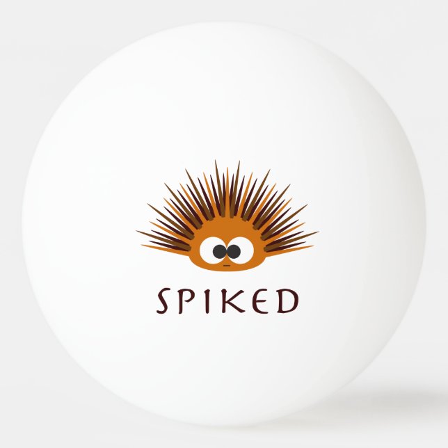 Balle De Ping Pong Urchine de mer orange mignonne (Devant)