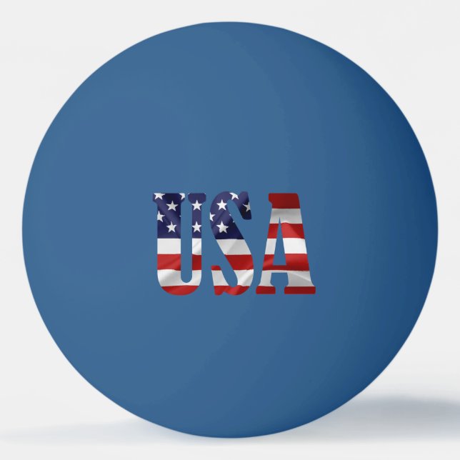 Balle De Ping Pong USA Patriotique (Dos)