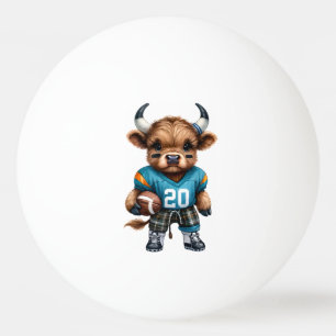 Balle De Ping Pong Vaches des Highlands et Football