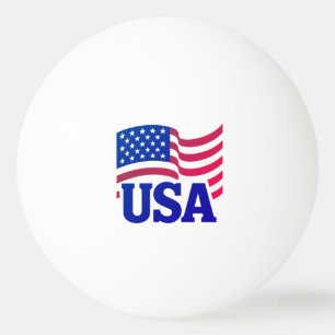 Balle De Ping Pong Vague d'unité américaine