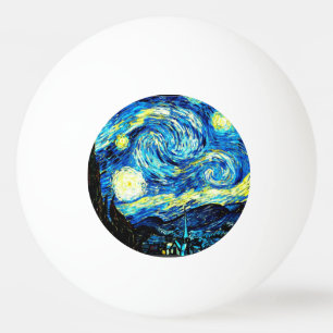 Balle De Ping Pong Van Gogh - Nuit étoilée