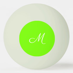 Balle De Ping Pong vert fluorescent - monogrammaire