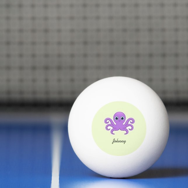 Balle De Ping Pong Vert octopus mou violet (Filet)