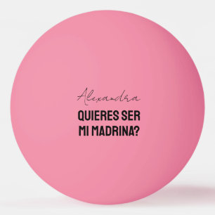 Balle De Ping Pong Veux-Tu Être Ma Marraine Proposition De Marraine J
