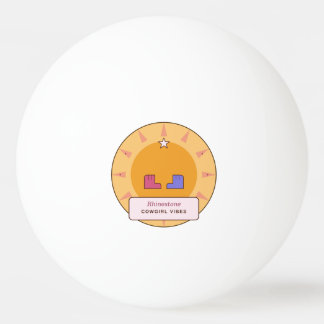 Balle De Ping Pong Vibes de Cowgirl Pailletée | Explosion de Soleil W