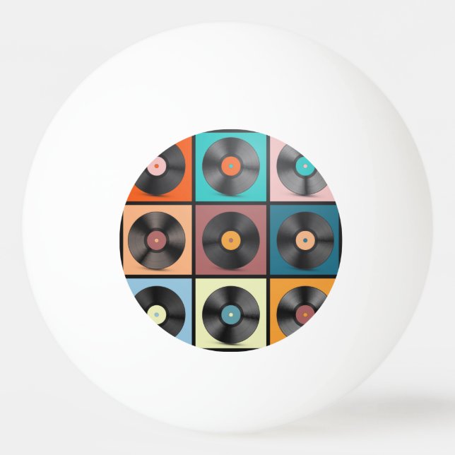 Balle De Ping Pong Vinyl records : retro LP set. (Devant)