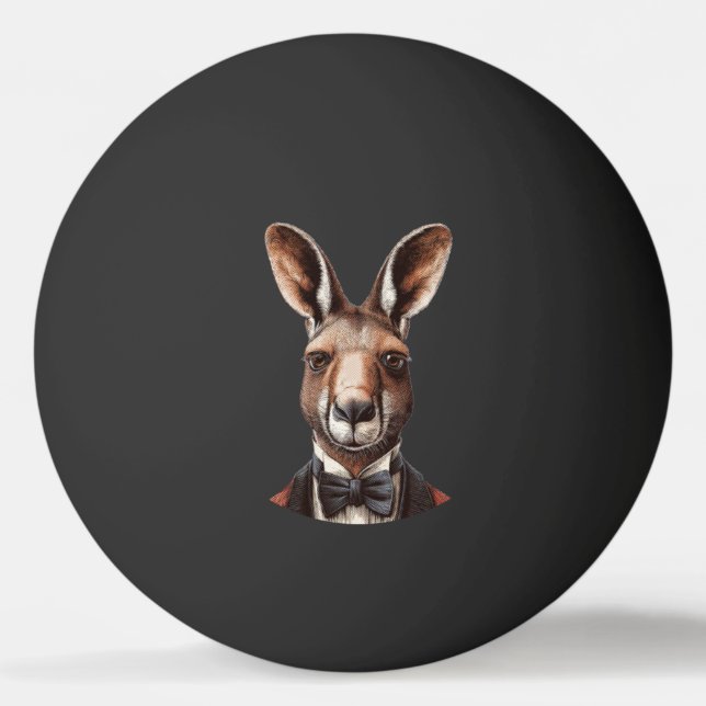 Balle De Ping Pong Visage de kangourou (Devant)