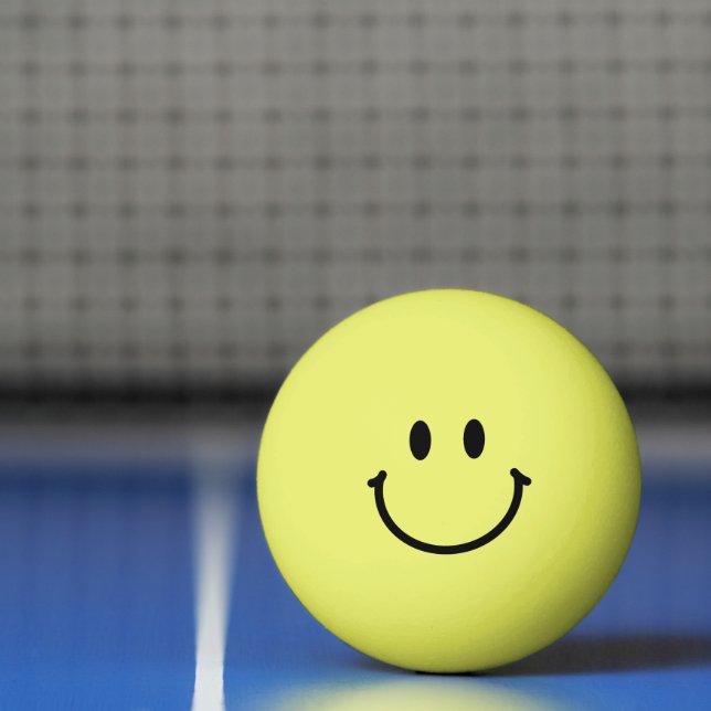 Balle De Ping Pong Visage Heureux (Filet)