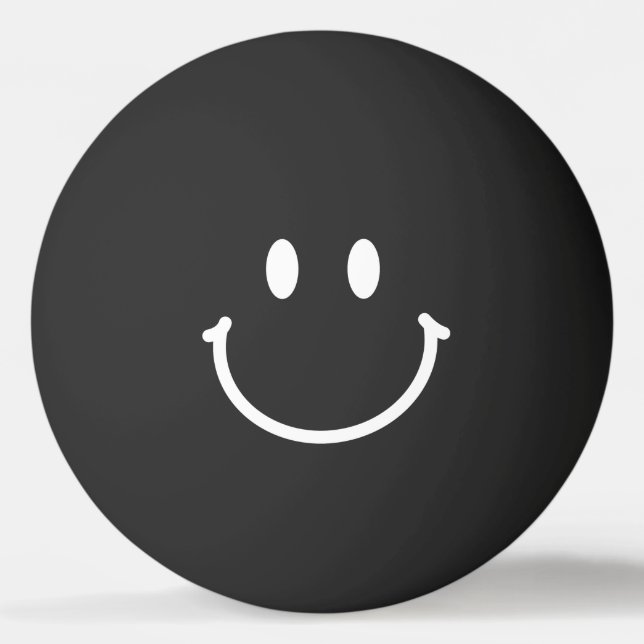 Balle De Ping Pong Visage Heureux (Devant)