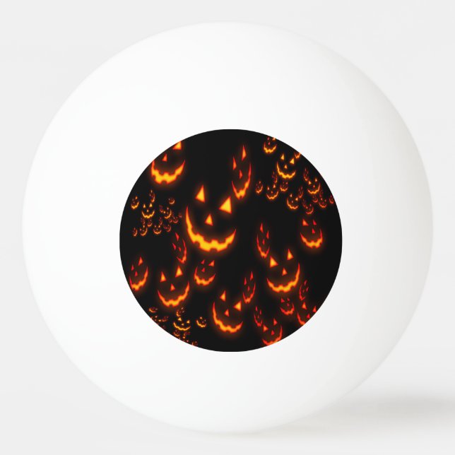 Balle De Ping Pong Visages lumineux Jack O'Lantern (Dos)