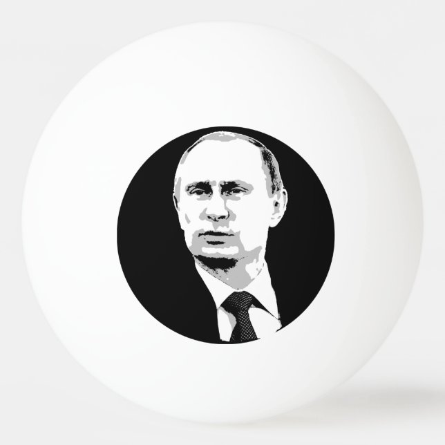Balle De Ping Pong Vladimir Poutine (Devant)