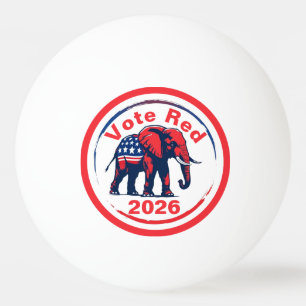 Balle De Ping Pong Vote Red 2026