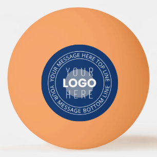 Balle De Ping Pong Votre logo et texte circulaire personnalisable B