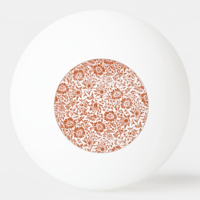 Balle De Ping Pong William Morris Mallow Fond d'écran floral (Devant)