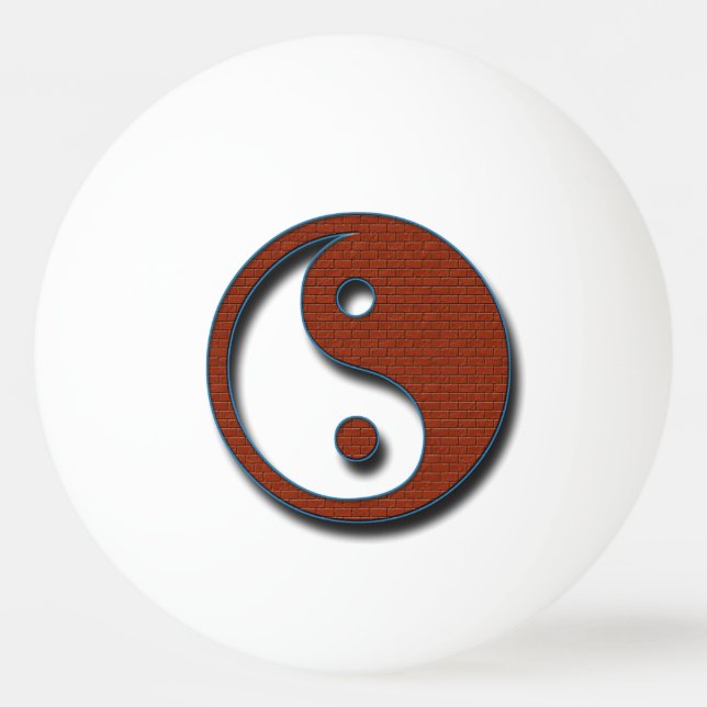 Balle De Ping Pong Yin Yang par Shirley Taylor (Devant)