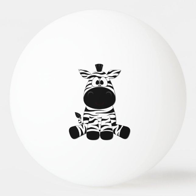 Balle De Ping Pong Zèbre idiot (Devant)