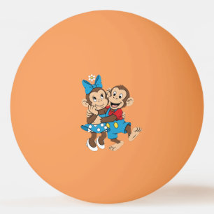 Balle De Ping Pong Zina et Mimo flirtent.