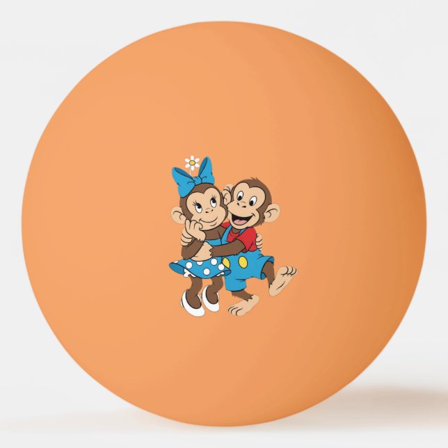 Balle De Ping Pong Zina et Mimo flirtent. (Devant)