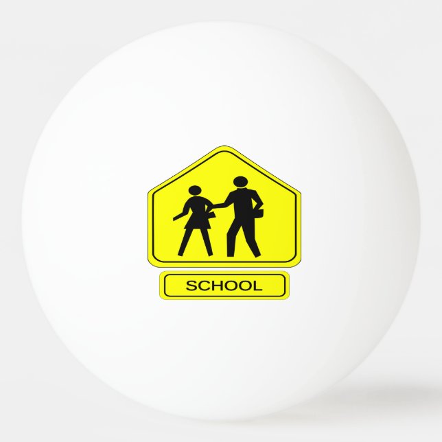 Balle De Ping Pong Zone scolaire (Devant)