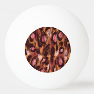 Balle De Ping Pong Zones léopard Motif animal africain