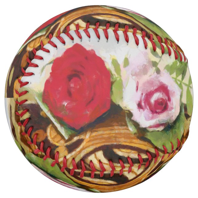 Balle De Softball 2 tableaux rose (Devant gauche)