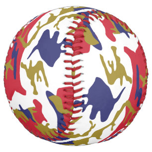 Balle De Softball 4 juillet, Jour de l'Indépendance, Or de camouflag
