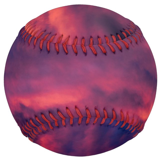 Balle De Softball août rouge (Devant)