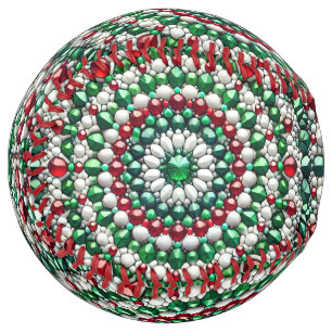 Balle de softball avec Design de couleurs italienn