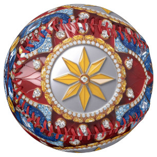 Balle De Softball Ball de softball avec design colombien