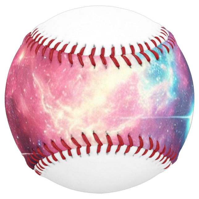 Balle De Softball Baseball Personnalisé À Thème Galaxy (Devant)
