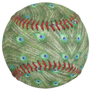 Balle De Softball Baseball - Plumes Peacock