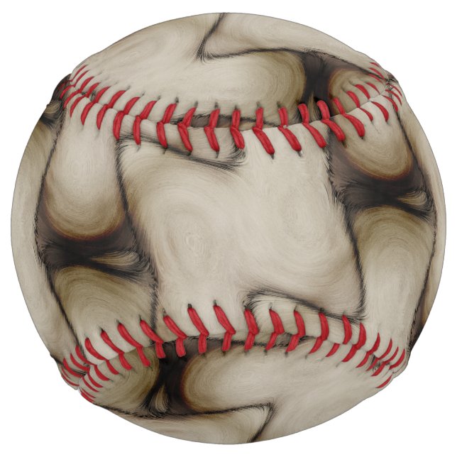 Balle De Softball Belle abstraction laisse une impression durable (Devant)