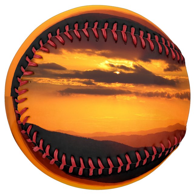 Balle De Softball Belle photo de coucher du soleil (Devant gauche)