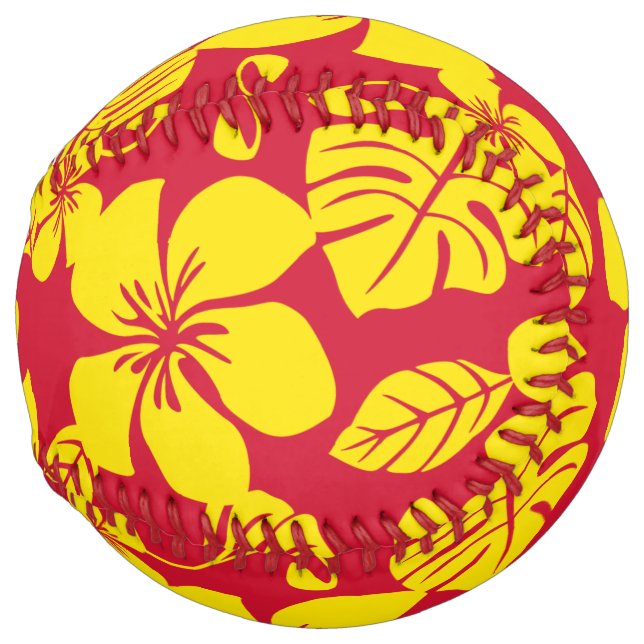 BALLE DE SOFTBALL BIKINI ROSE (ROUGE/OR) (Devant droit)