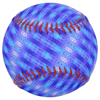 Balle De Softball Bleu Gris