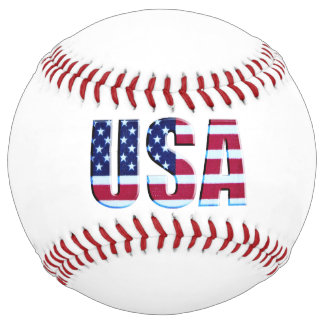 Balle De Softball Bleu rouge