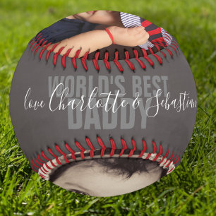 Balle De Softball Bonne Fête des pères Mondes Personnalisés Best Dad