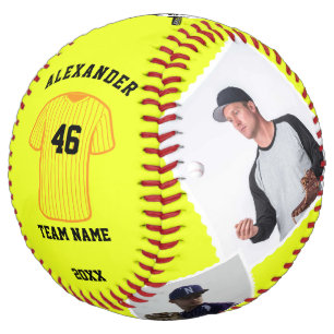 Balle De Softball Boule de softball personnalisée avec photos, nom e
