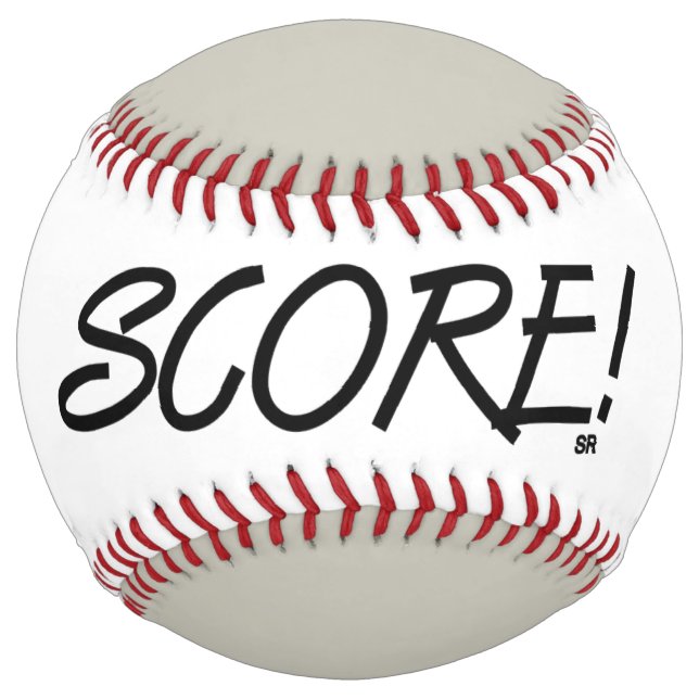 Balle De Softball Bouton de bascule blanc et gris (Devant)