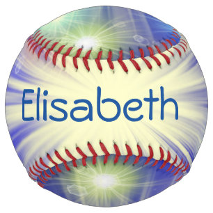 Balle De Softball brillance, étoile, étincelante, lueur, parties sci