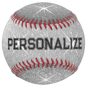 Balle De Softball Cadeau de softball personnalisé avec paillettes ar