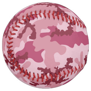 Balle De Softball Camouflage rose